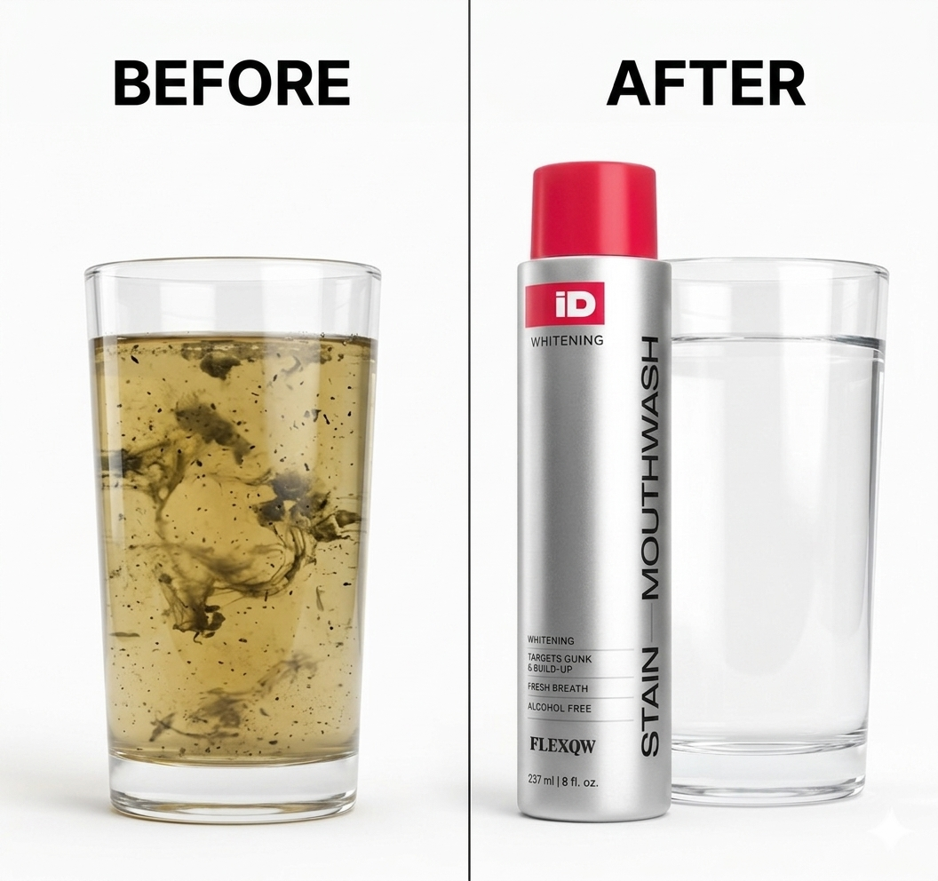 Nuva Whitening Mouthwash — See What Brushing Leaves Behind in 60 Seconds